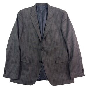 Hugo Boss 44R The James4 flannel silk wool plaid blazer jacket sport suit coat